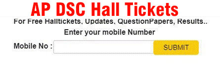 AP DSC Hall Ticket 2025