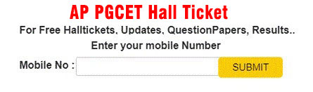 AP PGCET 2025 Hall Ticket