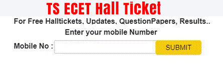 TG ECET 2025 Hall Ticket