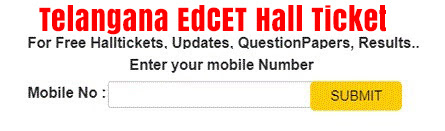 TS EdCET 2025 Hall Ticket
