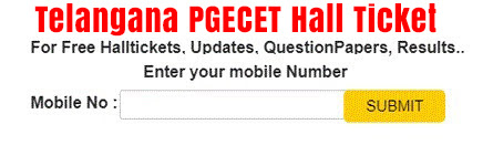 TS PGECET 2025 Hall Ticket