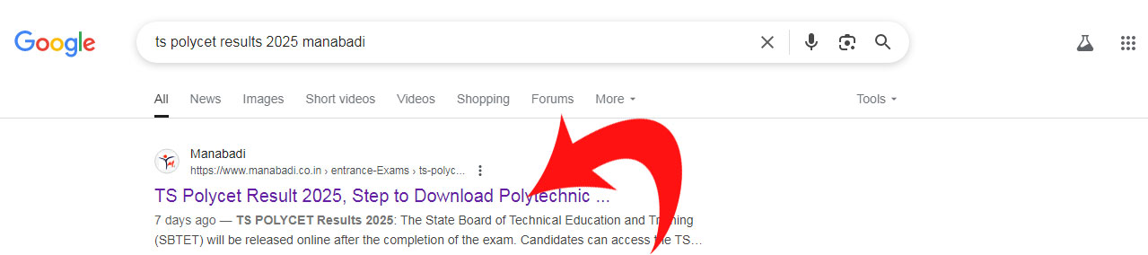 TS POLYCET Result 2025 TS POLYCET Result 2025