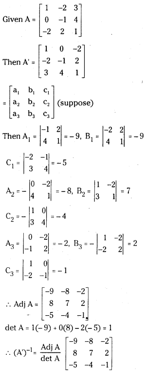TS Inter 1st Year Maths 1A Solutions Chapter 3 Matrices Ex 3(e) 5