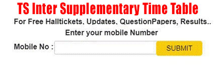 TS Inter Supplementary Exams 2025